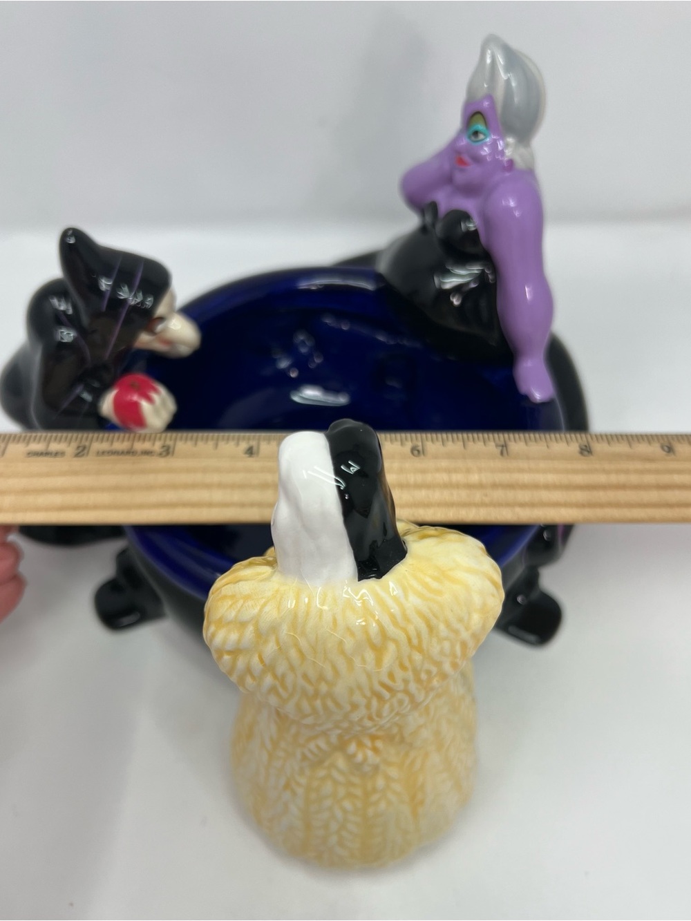 Disney Villains Candy Bowl Ursula, Cruella, Evil Queen Witch Black Blue Spooky - Picture 7 of 7